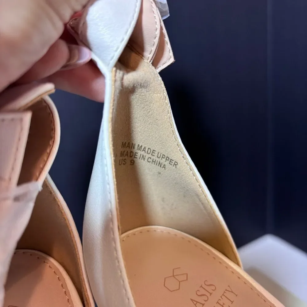 Oasis Society Nyla Heels in White Size 9 NEW in box